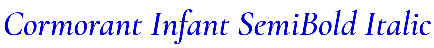 Cormorant Infant SemiBold Italic フォント